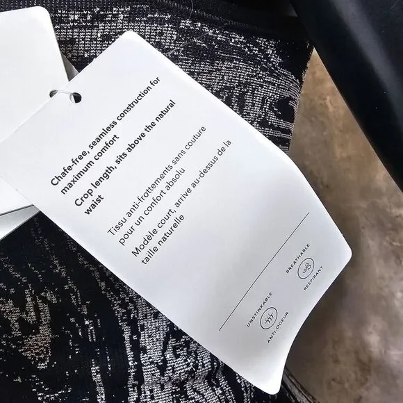 Athleta Womens XS Aurora Seamless Shine Metallic‎ Swirl Workout Set Tank & Pants - Picture 11 of 13